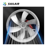 Ventilateur de sécheuse spécial, résistance à haute température, flux axial pour la circulation d'air chaud dans la salle de séchage