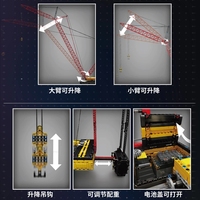 Moule King Car Construction Véhicule Jouets Crawler Crane Building Blocks MOC Bricks Cadeaux pour enfants