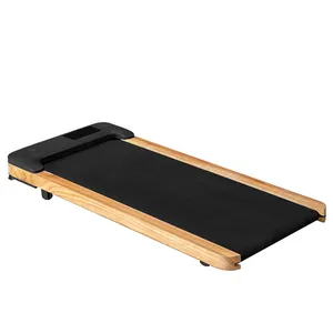 Treadmill meja jalan kayu portabel senyap mini kompak dengan incline