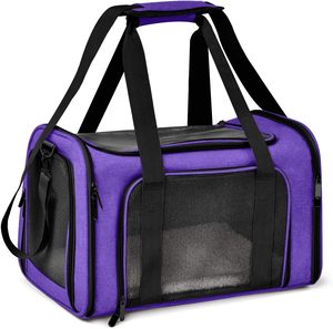 Sac à dos pliable pour hamster/chinchilla/papillon, à côtés souples, réglable, rayé, avec tapis amovible et bandoulière - Product Image 1