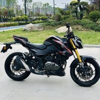 Moto Haojue DR300 300CC, moto de rue, bicylindre, refroidissement liquide, puissance élevée, essence