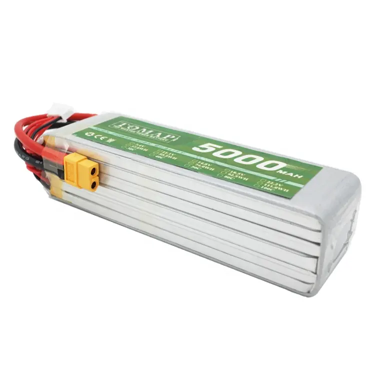 Hot selling 35C 50C 100C 3S/4S/6S rc helicopter battery 3.7 v 5000mah lipo battery 11.1V/14.8V/22.2v