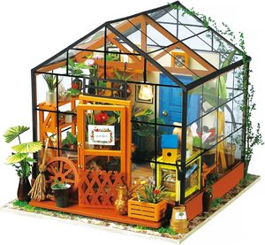 DWI DIY <span class=keywords><strong>Maison</strong></span> miniature <span class=keywords><strong>en</strong></span> <span class=keywords><strong>bois</strong></span> à construire, Kit de bricolage pour <span class=keywords><strong>maison</strong></span> de poupée, <span class=keywords><strong>Jouet</strong></span> de loisir pour enfants et adultes - Product Image 1
