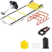 Benutzer definiertes Fußball trainings set Fußball Agility Leiter Set Drag Fallschirm Geschwindigkeit Hürde Fußball kegel Mark Disc