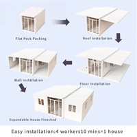 Maisons préfabriquées Zhongchen, 3 chambres, maison préfabriquée de luxe, maison préfabriquée économique, mini-maison conteneur, maison modulaire extensible mobile