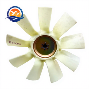 ใบพัดลม DE08 9 ใบพัด 6 รู พัดลมคลัตช์ระบายความร้อนสำหรับรถขุด Doosan DX260-9 - Product Image 1