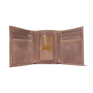 Custom <b>Slim</b> Trifold Faux Leather Wallet RFID-Blocking Durable <b>Card</b> <b>Holder</b> with 6 <b>Card</b> Slots and 2 Side Pockets Wallet - Product Image 3