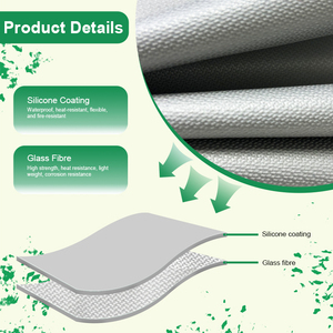 Manta Ignífuga Industrial para Autos en Estacionamientos Subterráneos y Gasolineras, 6x8m, Grande, 1000 Unidades ℃   Cubierta Resistente a Altas Temperaturas - Product Image 4