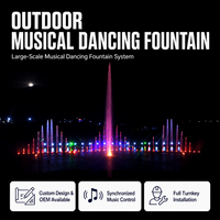 Fuente para Exteriores, Fuente Musical, Fuente de Agua Danzante, Apta para Instalación en Océanos, Lagos y Ríos Artificiales