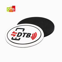 Étiquette de blanchisserie en silicone imperméable pour vêtements RFID NFC lavable DTB HF