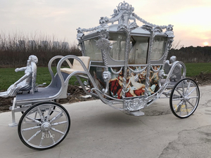 Carruaje Eléctrico de Princesa Real, Carruaje Eléctrico de Cenicienta, Carruaje de Lujo para Bodas con Diseño de Calabaza - Product Image 6