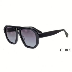 Lunettes de soleil polarisées de haute qualité pour hommes et femmes, grande monture, protection UV400, en acétate, style pilote, vente en gros - Product Image 3