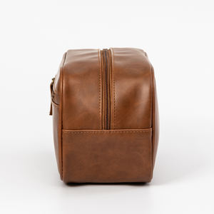 Оптовая продажа, дорожная сумка для туалетных принадлежностей <span class=keywords><strong>dopp</strong></span> для мужчин, водонепроницаемая портативная роскошная сумка для бритья из искусственной кожи - Product Image 3