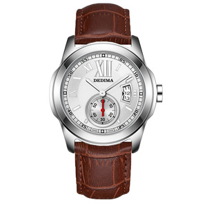 Montre Classique Homme en Acier Inoxydable, Chiffres Romains, Sous-cadran, Fenêtre Calendrier, Quartz Décontractée et Professionnelle – Vente en Gros à Chaud - Product Image 6