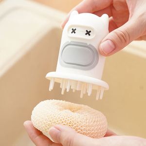 Nouvelle Brosse de Nettoyage Automatique à Dosage Intégré pour Cuisine, Design Mignon, Idéale pour Nettoyer les Taches sur les Casseroles - Product Image 2