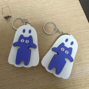 Nouveau produit imprimé en 3D, jouet anti-stress mignon fantôme Halloween câlinant un chat, porte-clés - Product Image 3