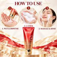 Nettoyant visage Vicehu 100g à l'acide aminé et au collagène avec 1% de collagène soluble complexe, lavage quotidien doux, fournisseur OEM ODM