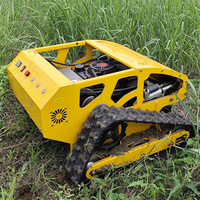 Pemotong Rumput Otomatis Bertenaga Bensin 2026 New DZR 50 Derajat dengan Remote Control untuk Pemangkasan Rumput di Kebun