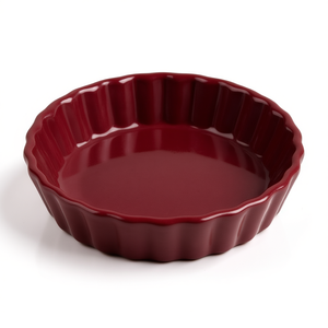 Molde para Tartaletas de Cerámica Borgoña, Plato para Tartas de 4 Pulgadas, Herramienta para Hornear - Product Image 2