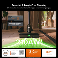 Roborock H60 Hub Ultra Aspirateur sans fil intelligent à aspiration puissante avec station de vidage automatique et système anti-emmêlement pour poils d'animaux, aspirateur balai portatif