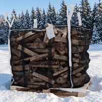 Sacs en vrac Hesheng HSTQD-07 respirants en PP ventilés (Jumbo/Ton/FIBC) pour bois de chauffage et construction, capacité 500kg-2000kg, sécurité 5:1