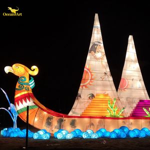 Linternas Chinas de Seda Reciclada Hechas a Mano - Linternas Multicolores para Diwali, Día de Acción de Gracias, con Luces LED, Funcionan con Pilas, Impermeables - Product Image 5