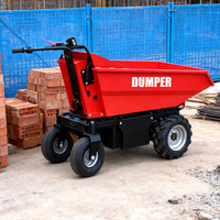 Mini Dumper Portátil 4x4 con Motor Eléctrico para Construcción en Interiores, Ingeniería, Uso Doméstico y Minería