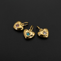 Nouveaux Breloques Cœur en Acier Inoxydable EManco, Pendentifs Pierre de Naissance Multicolores, pour Fabrication de Bijoux DIY, Apprêts pour Colliers Femme