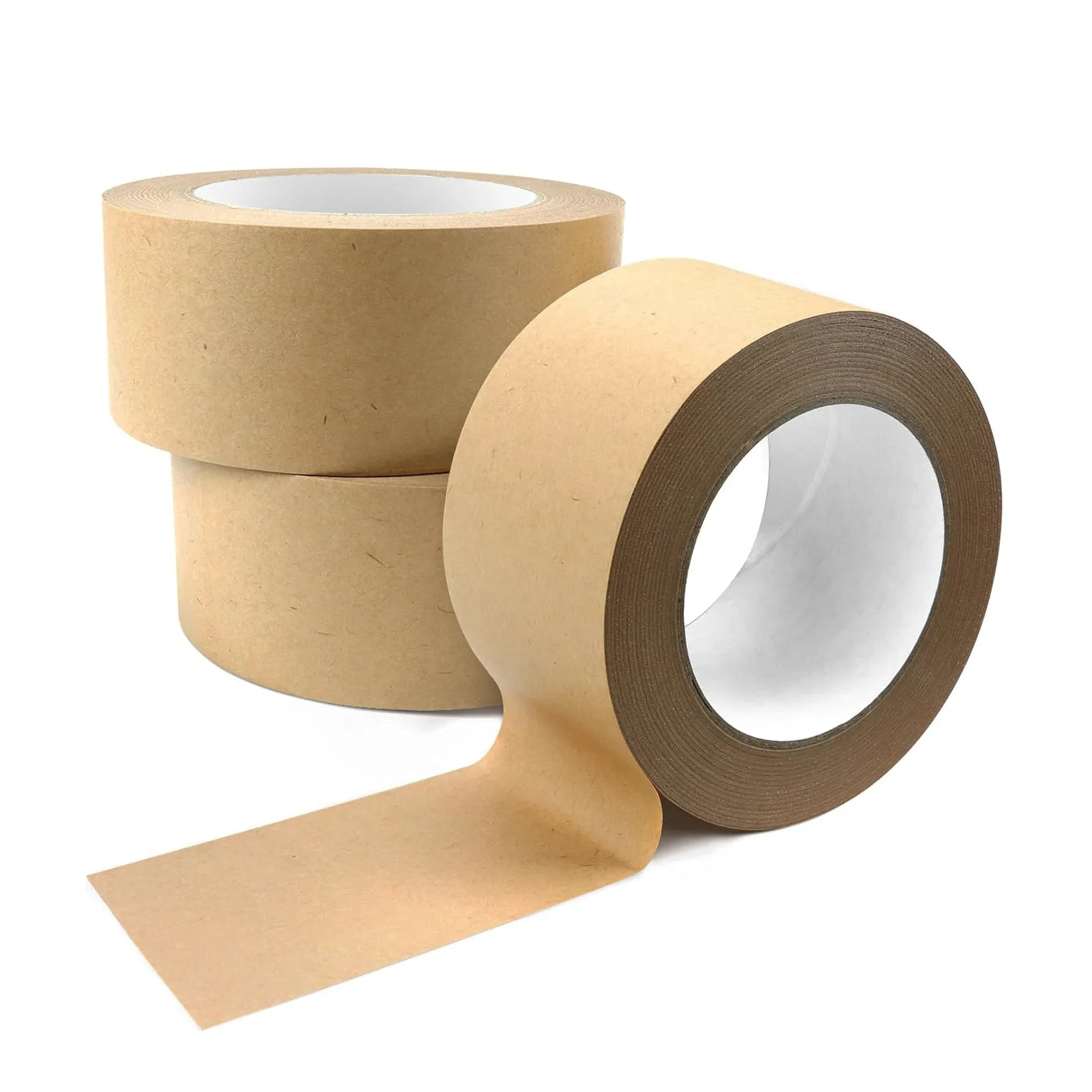 Fabricantes Impresión en blanco con logotipo biodegradable High Stick Resistente al desgaste Fácil de rasgar Embalaje de cinta de papel