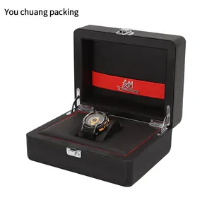 Factory Direct Sales Of Pure Handmade PU Leather Material Wholesale Price Wooden Watch Box