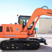 Mini-excavatrice sur chenilles Lonking 8 tonnes CDM6080N avec capacité de 0,3 m3