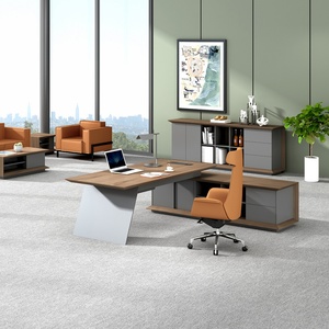 Modern Manager Office Desk Boss Table Melamine Office Furniture Luxury Executive Ceo Desk - Product Image 2