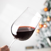 Gobelets à vin bordeaux élégants personnalisés avec base en forme de cœur, verres à vin à pied en cristal transparent pour mariage