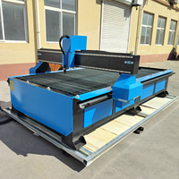 Machine de découpe plasma CNC de qualité chinoise 150*300cm à commande facile avec tour rotatif, tête de perçage et tête de gravure métallique