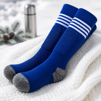 Chaussettes de ski et de snowboard en laine mérinos personnalisées avec logo OEM, longues, à compression, chaudes pour l'hiver, pour le sport