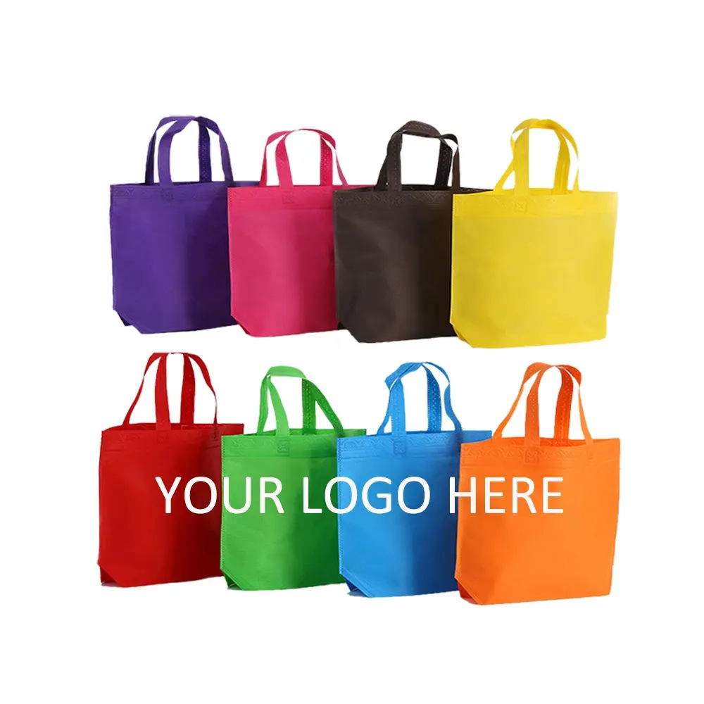 Сумка из нетканого материала для торговых шоу, дешевая и высококачественная многоразовая сумка для покупок, Нетканая Сумка-тоут может быть настроена на ваш логотип