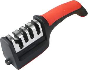 Affûteur de couteaux de cuisine professionnel 4 étapes avec accessoires intelligents ; Pierre à aiguiser en céramique pour ciseaux en acier tungstène noir - Product Image 2