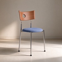 Chaise de salle à manger vintage nordique pour usage domestique, chaise de restaurant moderne minimaliste, chaise de table pour café et salon de thé