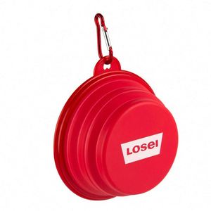 Custom Portable Silicone Pet Bowl Collapsible Travel Dog Bowl - Product Image 1