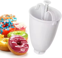 Machine à donuts écologique en plastique, fabrication d'objets, moule rapide et facile, ustensiles de cuisson, biscuits pressés à la main, outil de cuisson