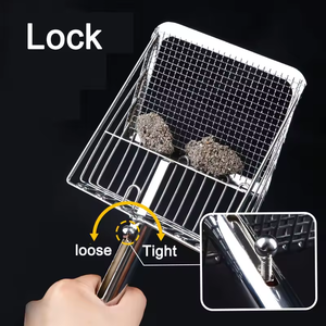 Nuevo diseño personalizado, nuevo diseño Push Pull, nunca absorbe olores, pala para arena para mascotas de acero inoxidable, pala para arena para gatitos - Product Image 5