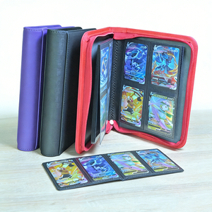 Album photo en cuir PU pliable avec fermeture éclair, 4 emplacements pour cartes, pour voyage, trajets quotidiens, poche de sac à dos, rangement de photos, organisation de documents - Product Image 3