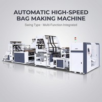 Machine à fabriquer des sacs sur rouleau à double voie automatique JDMR-1200 pour la production en petites séries et à haute capacité