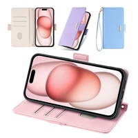 Sacs de téléphone portable en cuir tendance en stock sac à bandoulière portefeuille à rabat pour iPhone 15 13 Pro Max sac de téléphone en cuir Xiaomi