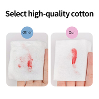 Tampons en coton jetables certifiés Oeko-tex Premium 7,5*7,5 cm 100 pièces 120 g/m² Tampons démaquillants pour salon de beauté