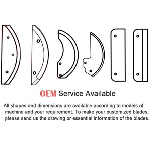 Cuchilla para maquinaria de procesamiento de alimentos de acero inoxidable, cuchillo para cortar verduras y frutas para picar patatas, cuchilla Industrial - Product Image 5