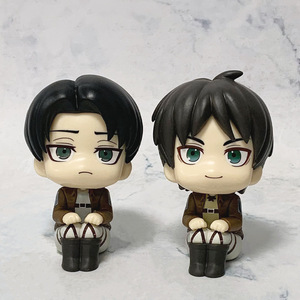 Figurine en PVC de 10 cm de l'anime <span class=keywords><strong>Shingeki</strong></span> <span class=keywords><strong>No</strong></span> <span class=keywords><strong>Kyojin</strong></span>, Eren à grosse tête, dessin animé - Product Image 1