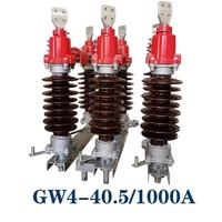 Interruptor Desconectador de Alta Tensión para Exteriores GW4-40.5, 40.5kV 630A 1250A para Subestaciones