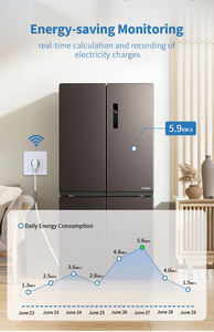 Alexa uyumlu taşınabilir uzaktan kumanda akıllı priz 12.5A güç ölçüm kablosuz elektrik zamanlayıcı çıkışı Tuya WiFi fişi - Product Image 6