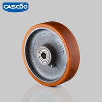 Cascoo Tugas Berat Troli Cast Iron Pu Arah Roda Baja 200 Mm Spesifikasi